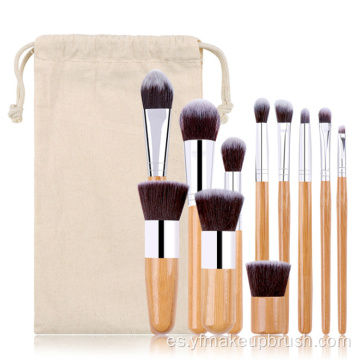 Conjunto de pinceles de maquillaje de 11 PCS